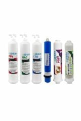 Inline Çift Çubuklu 6'lı Filtre Seti Dirsekler Dahil