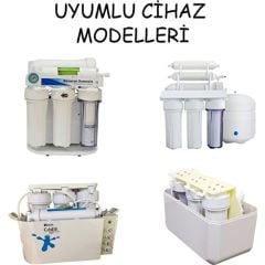 Orbita 10'' 5 Mikron Cto Gac Üçlü Açık Kasa Arıtma Cihazı Filtre Seti anahtarlı