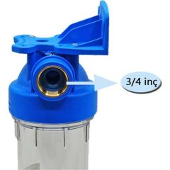 Atlas Filtri Atlas 10 Inç Dp Mono Housıng 3/4'' Tekli Filtre Kabı Boş