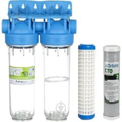 Atlas Filtri Atlas 10 Inç Dp Duo Housıng 3/4'' Dolu Filtre Kabı-yıkanabilir Ve Cto