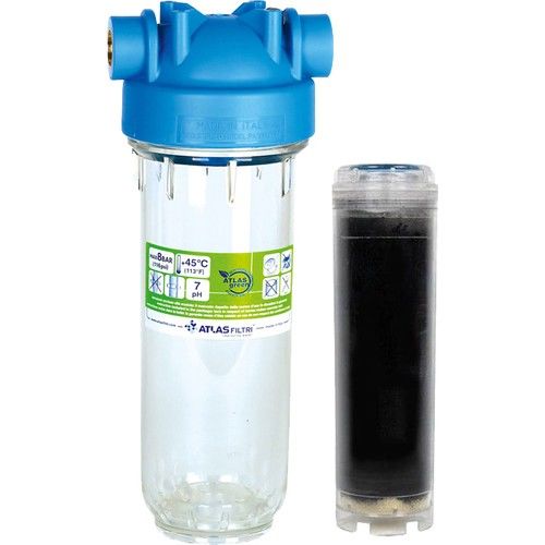 Atlas 10 Inç Dp Mono Housıng 1'' Dolu Filtre Kabı-aktif Karbon