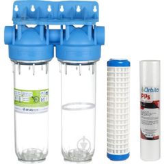 Atlas Filtri Atlas 10 Inç Dp Duo Housıng 1'' Dolu Filtre Kabı - Yıkanabilir, Sediment