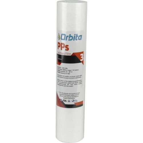 Orbita 10 Adet 10 Inç 1 Mikron Su Arıtma Filtresi Sediment Spun Elyaf