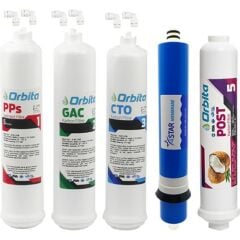 Orbita Inline Çift Çubuklu 5'li Filtre Seti Dirsekler Dahil
