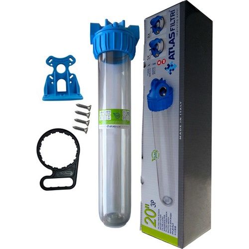 Atlas Filtri 20'' 3p Master Atlas Filtre Kabı Housıng 1 Inç Bağlantılı